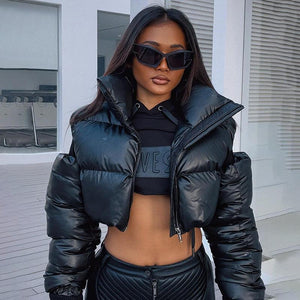 Mechanical Style Off - Shoulder Zipper Cotton Jacket - MRC STOREtopMRC STOREMechanical Style Off - Shoulder Zipper Cotton Jacket - MRC STOREMRC STORECJJK212424103CXBlackL