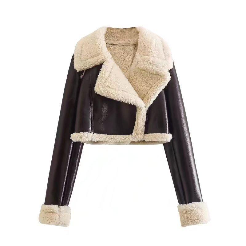 Short Lapel Slim Jacket – Elegant Long Sleeve Fur Coat - MRC STORETopMRC STOREShort Lapel Slim Jacket – Elegant Long Sleeve Fur Coat - MRC STOREMRC STORECJZP165061404DWBlackL