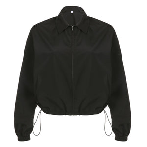 Solid Color Loose Casual Thin Coat - MRC STORETopMRC STORESolid Color Loose Thin Turn - down Collar Casual Coat - MRC STOREMRC STORECJYD179686603CXBlackL