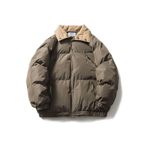 American Retro Pure Color Short Down Coat - MRC STORETopMRC STOREAmerican Retro Pure Color Short Down Coat - MRC STOREMRC STORECJPK210977106FUBrownL