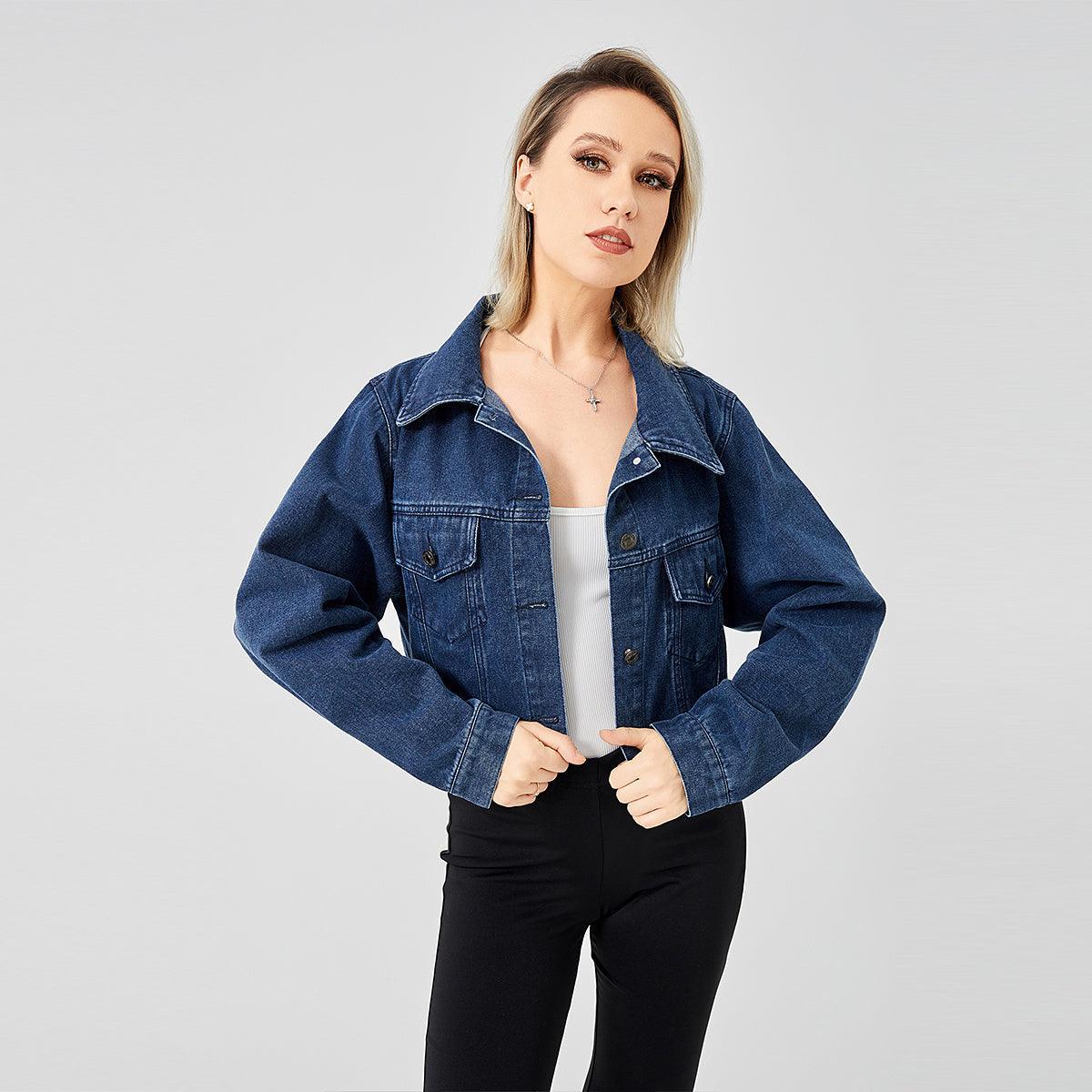 Retro Raw Edge Soft Denim Jacket - MRC STORETopMRC STORERetro Raw Edge Soft Denim Jacket - MRC STOREMRC STORECJJK1822548-NavyBlue-LNavyBlueL