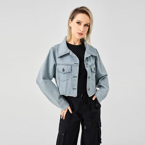 Retro Raw Edge Soft Denim Jacket - MRC STORETopMRC STORERetro Raw Edge Soft Denim Jacket - MRC STOREMRC STORECJJK1822548-LightBlue-LLightBlueL