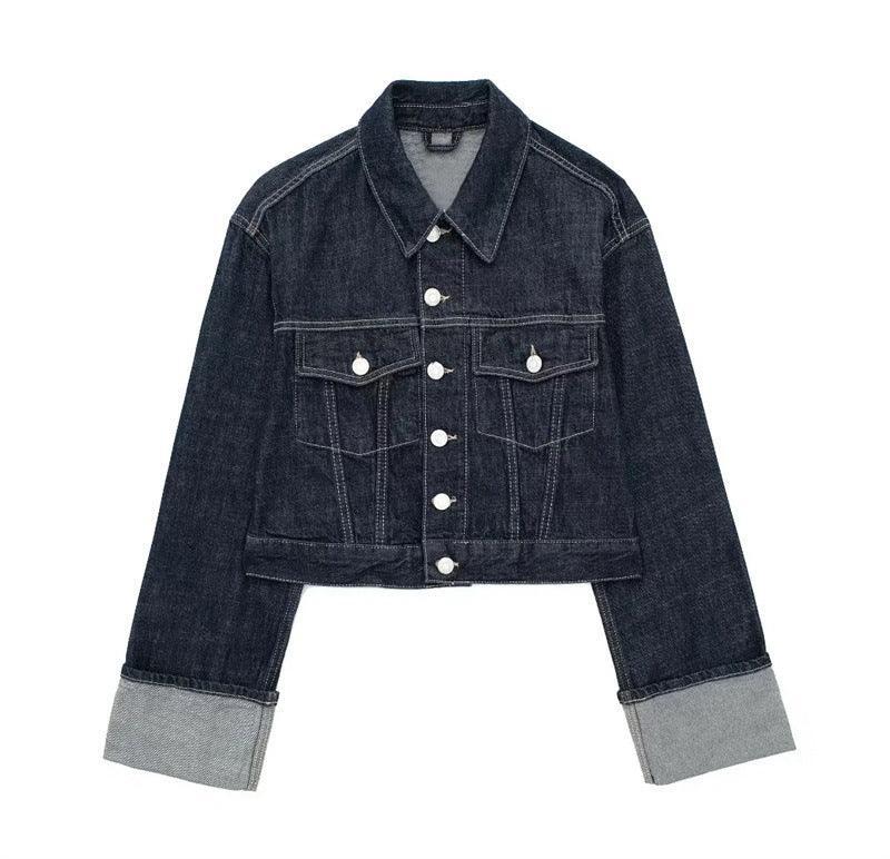 Hemming Sleeve Denim Jacket & Trousers Set - MRC STORETopMRC STOREWomen's Hemming Sleeve Denim Jacket Coat & Trousers Set - MRC STOREMRC STORECJLS206111604DWTopL