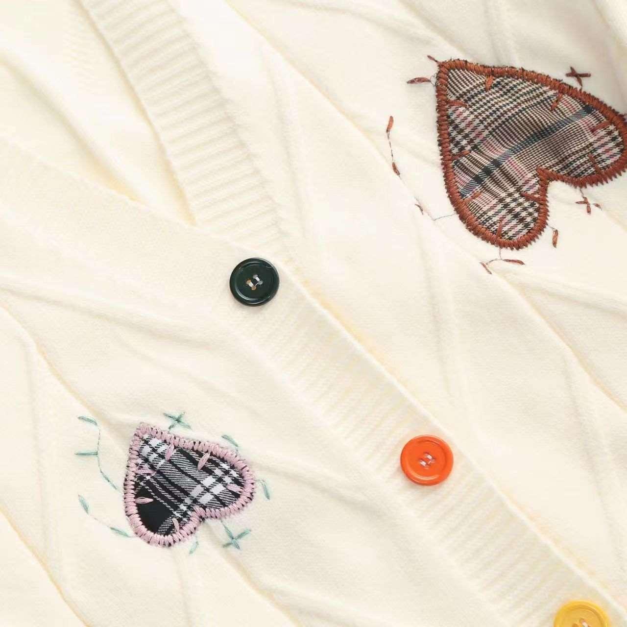 Loose Love Embroidery Knit Cardigan - MRC STORETopMRC STORELoose Love Embroidery Knit Cardigan - MRC STOREMRC STORECJMY210833003CXPicture ColorL