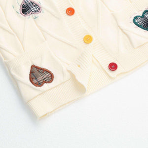 Loose Love Embroidery Knit Cardigan - MRC STORETopMRC STOREAutumn and Winter Loose Love Embroidery Knit Cardigan - MRC STOREMRC STORECJMY210833003CXPicture ColorL