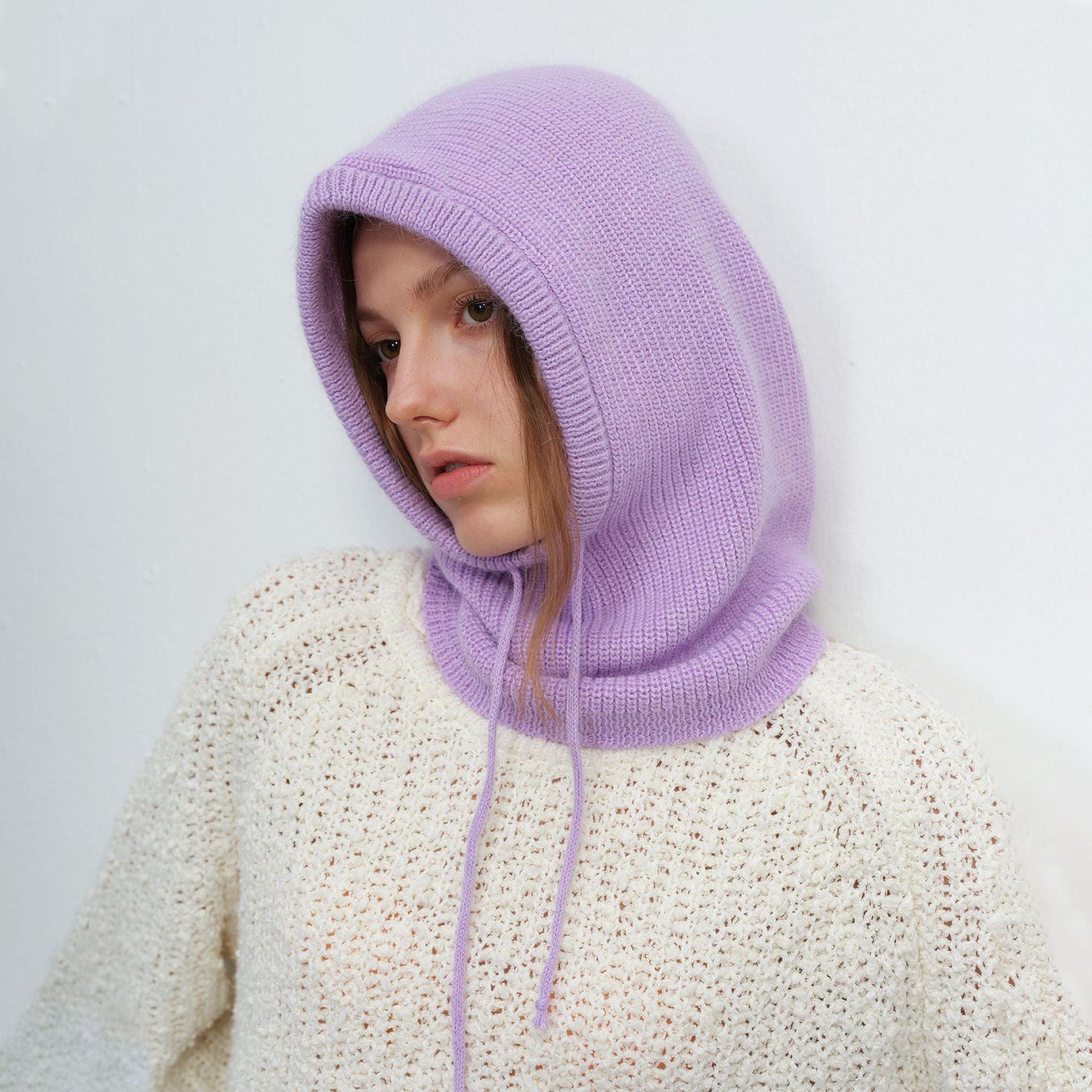 Women's Autumn Warm Scarf - Neck Woolen Knitted Hat - Dome Style Rabbit Fur - MRC STOREAccessoriesMy StoreWomen's Autumn Warm Scarf - Neck Woolen Knitted Hat - Dome Style Rabbit Fur - MRC STOREMRC STORECJBQ193283805EVCharming Purple