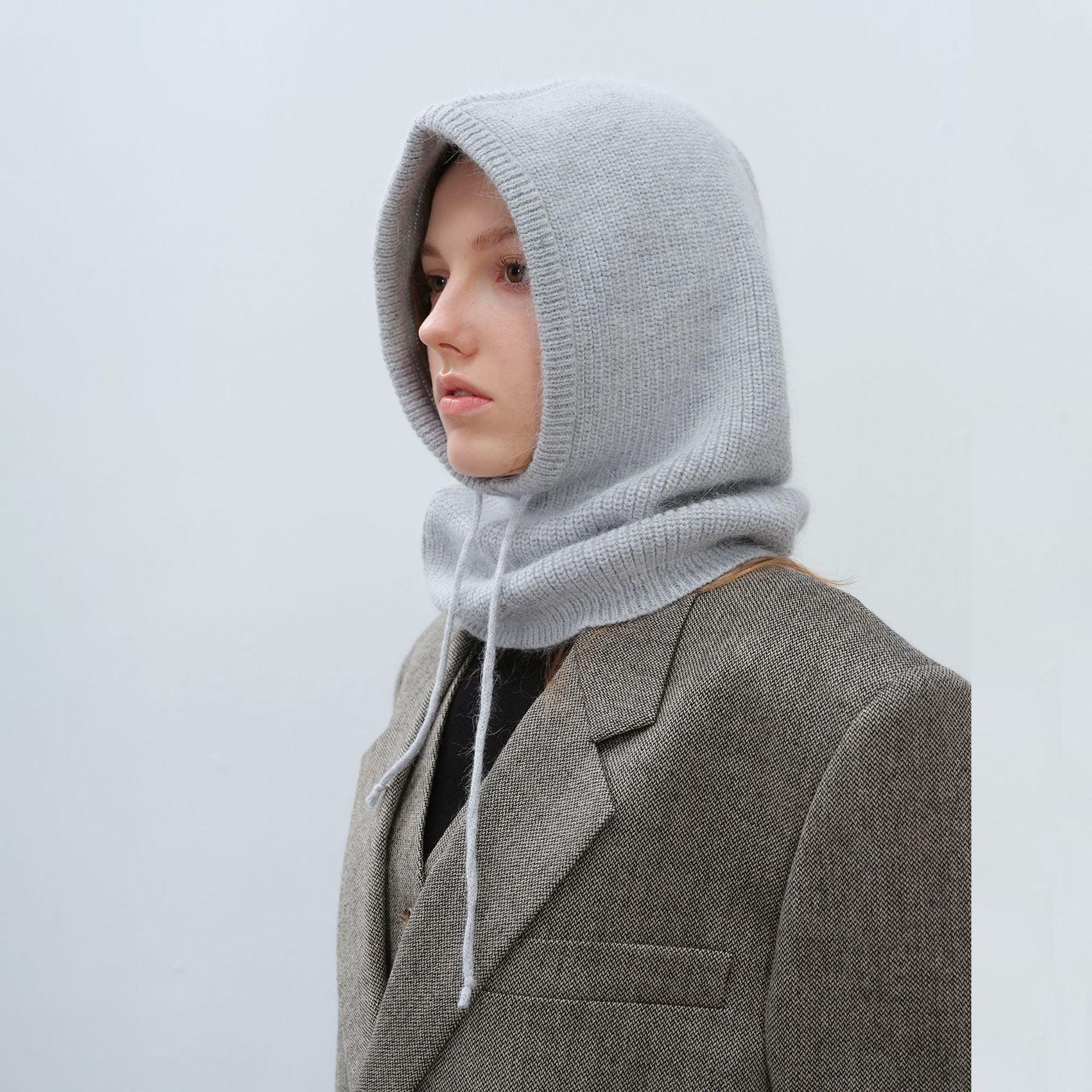 Women's Autumn Warm Scarf - Neck Woolen Knitted Hat - Dome Style Rabbit Fur - MRC STOREAccessoriesMy StoreWomen's Autumn Warm Scarf - Neck Woolen Knitted Hat - Dome Style Rabbit Fur - MRC STOREMRC STORECJBQ193283808HSElegant Gray