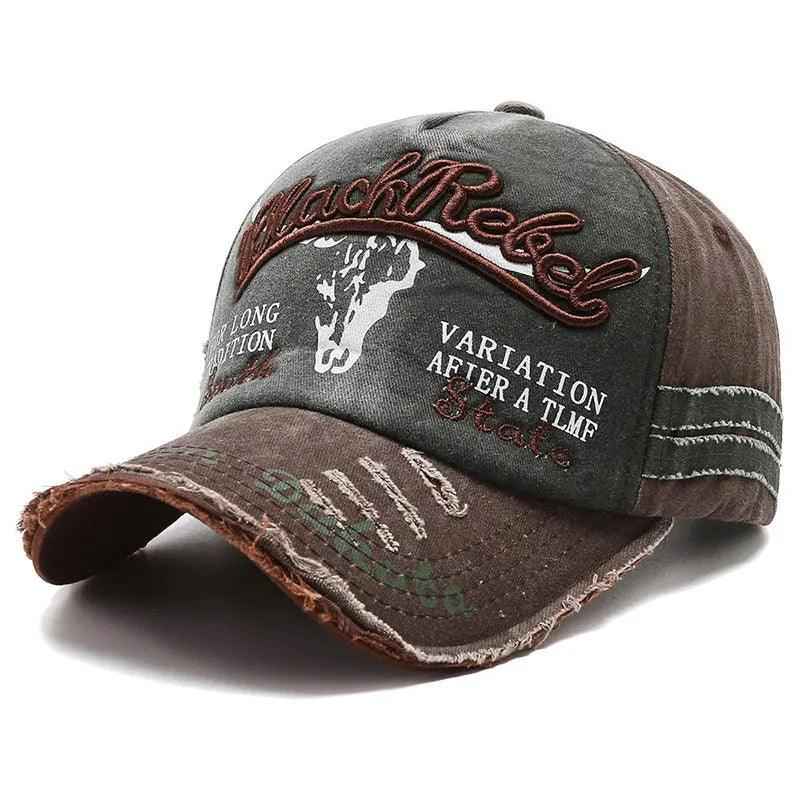 Vintage Letter Cap - MRC STOREAccessoriesMy StoreVintage Letter CapMRC STORECJBQ177298203CXArmy Green With Coffee BrimAdjustable