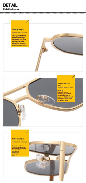 Men’s UV Sunglasses - Double Beam Gold Gray - MRC STOREAccessoriesMy StoreMen’s UV Sunglasses - Double Beam Gold Gray My Store MRC STORECJCF235089402BYAs Shown In The FigureGun Gray