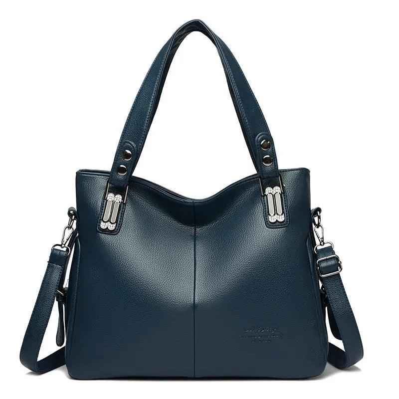 Trendy PU Leather Bag Tote in Sophisticated Colors - MRC STOREAccessoriesMy StoreTrendy PU Leather Bag Tote in Sophisticated ColorsMRC STORECJNS205786902BYOld Blue