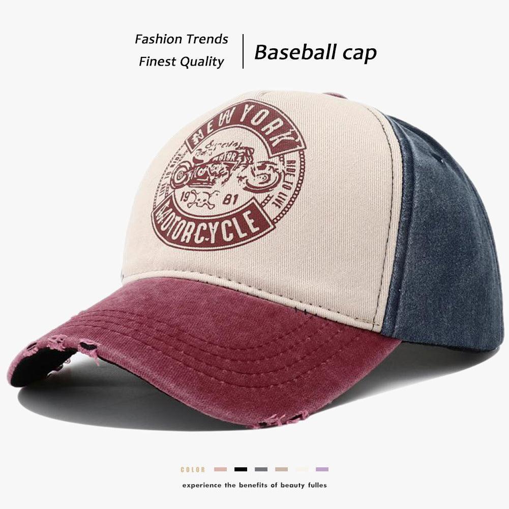 New York Motorcycle Printed Peaked Cap - MRC STOREAccessoriesMy StoreNew York Motorcycle Printed Peaked Cap - MRC STOREMRC STORECJBQ213225105EVWine Red BrimAdjustable