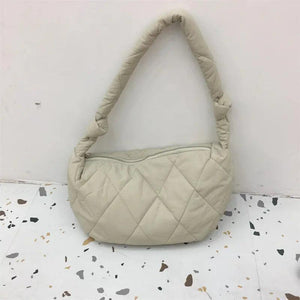 Down Cotton Rhombus Crossbody Bag - MRC STOREAccessoriesMy StoreDown Cotton Rhombus Crossbody Bag - MRC STOREMRC STORECJNS189125902BYCreamy White