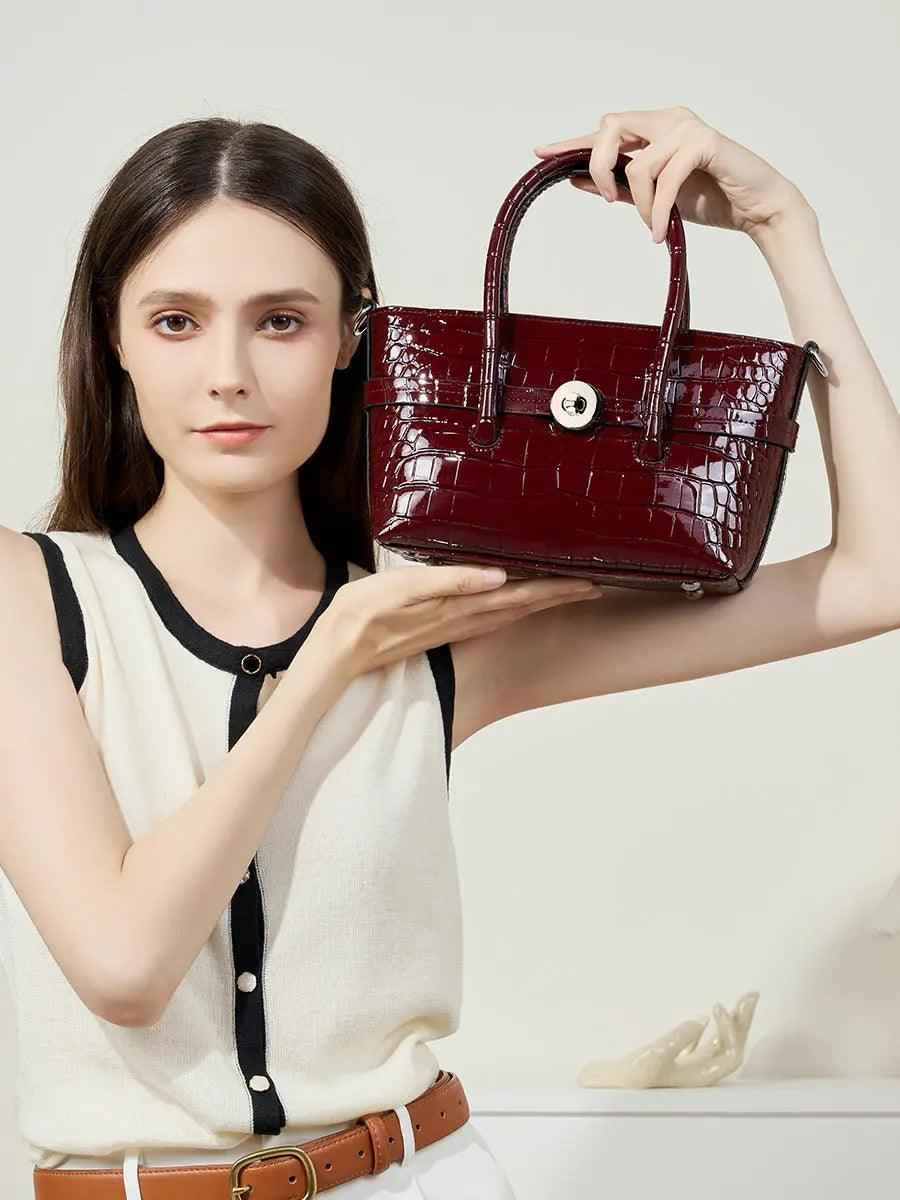 Genuine Leather Handbag - MRC STOREAccessoriesMy StoreGenuine Leather HandbagMRC STORECJNS205641201AZBlack