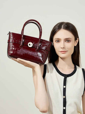 Genuine Leather Handbag - MRC STOREAccessoriesMy StoreGenuine Leather HandbagMRC STORECJNS205641202BYWine Red