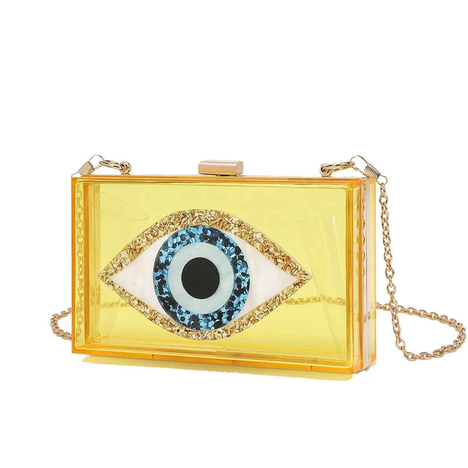 Luxury White Marbled Acrylic Clutch with Evil Eye Chain – Designer Summer Handbag - MRC STOREAccessoriesMy StoreLuxury White Marbled Acrylic Clutch with Evil Eye Chain – Designer Summer HandbagMRC STORECJYD203637405EVYellow