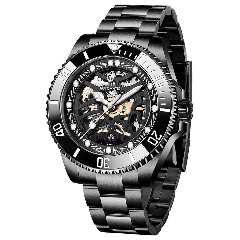 Pagani Design PD - 1859 Luminous Steel Watch - MRC STOREAccessoriesMy StorePagani Design PD - 1859 Steel Band Mechanical Watch - Luminous & Waterproof - MRC STOREMRC STORECJZBNSJX00678-BlackBlack