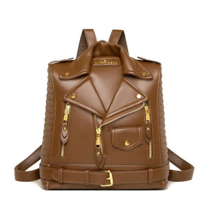 Trendy Leather Textured Jacket Backpack - MRC STOREAccessoriesMy StoreTrendy Leather Textured Jacket Backpack - MRC STOREMRC STORECJNS192752201AZBlack