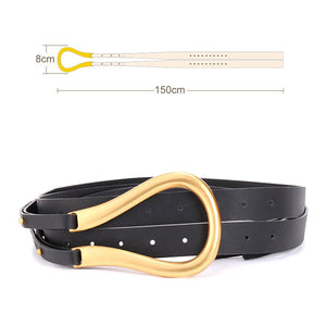 Women’s Leather Belt - Retro Gold Copper Buckle - MRC STOREAccessoriesMy StoreWomen’s Leather Belt - Retro Gold Copper Buckle My Store MRC STORECJNSFSYD00471-BlackBlack