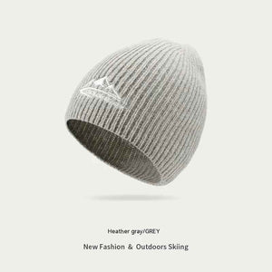 Gray wool beanie from My Store, cozy knit accessory, classic style, lightweight, designed for warmth and comfort.