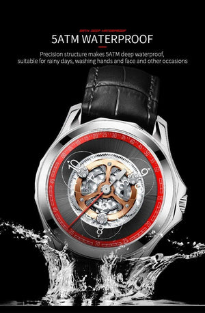 Automatic Hollow Mechanical Watch - 5 ATM Waterproof watch - MRC STOREAccessoriesMy StoreAutomatic Hollow Mechanical Watch - 5 ATM Waterproof watch - MRC STOREMRC STORECJJX167831903CXSilver black