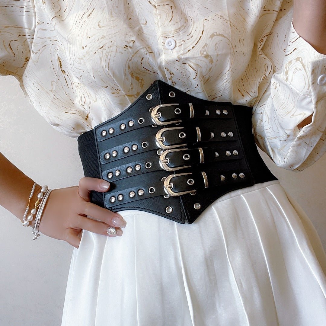 Wide Belt Punk Hip Hop Decorative Belt – Nightclub Accessories - MRC STOREAccessoriesMy StoreWide Belt Punk Hip Hop Decorative Belt – Nightclub Accessories My Store MRC STORECJYD211835501AZGold M