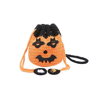 Halloween Handmade Wool Bat & Pumpkin Woven Shoulder Messenger Bag - MRC STOREAccessoriesMy StoreHalloween Handmade Wool Bat & Pumpkin Woven Shoulder Messenger Bag - MRC STOREMRC STORECJNS214772602BYPumpkin Style