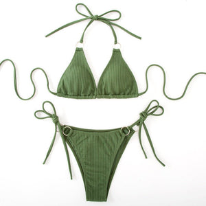 Women’s Bikini Set - Side Tie Thong Swimsuit - MRC STOREbikini setMy StoreWomen’s Bikini Set - Side Tie Thong Swimsuit My Store 25.92MRC STORECJTZ203359321UFArmy GreenL