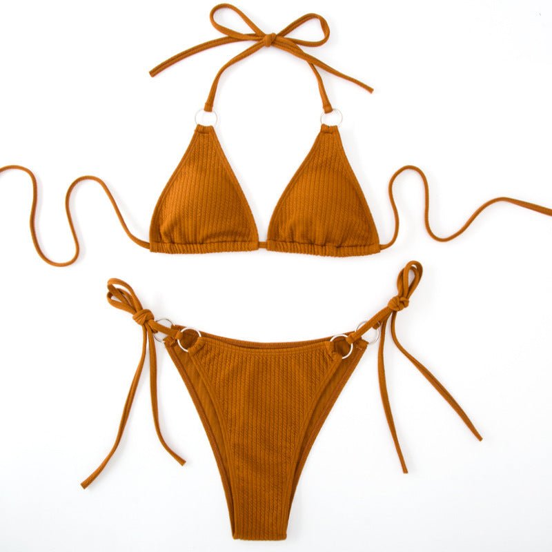 Women’s Bikini Set - Side Tie Thong Swimsuit - MRC STOREbikini setMy StoreWomen’s Bikini Set - Side Tie Thong Swimsuit My Store 25.92MRC STORECJTZ203359324XCCoffeeL