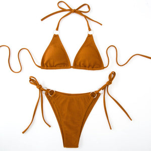 Women’s Bikini Set - Side Tie Thong Swimsuit - MRC STOREbikini setMy StoreWomen’s Bikini Set - Side Tie Thong Swimsuit My Store 25.92MRC STORECJTZ203359324XCCoffeeL