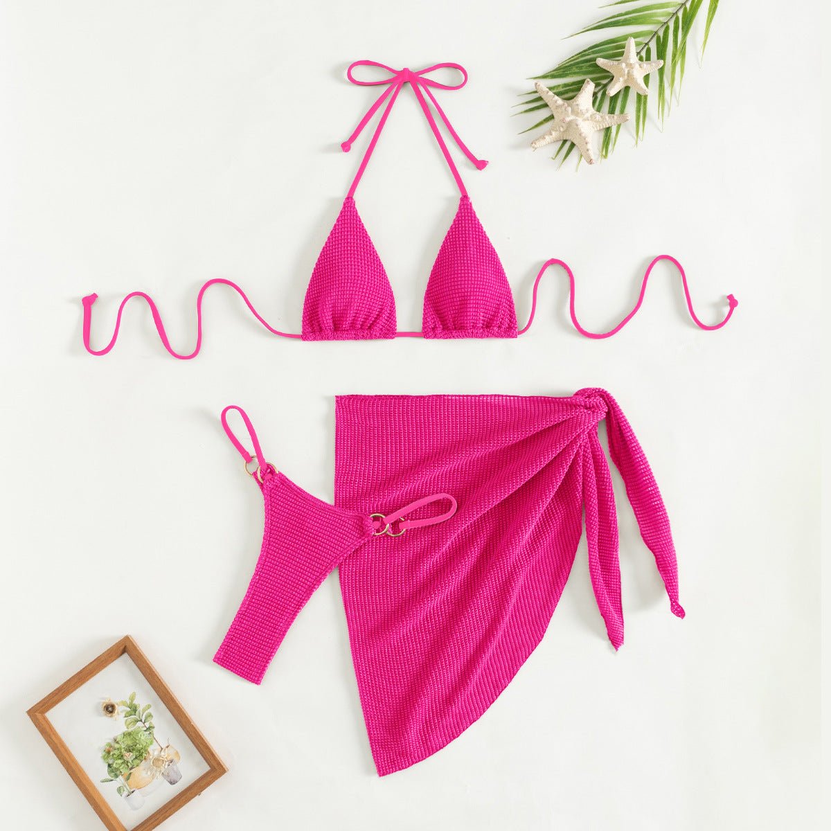 Women’s Mesh Three - Piece Swimsuit - MRC STOREbikini setMy StoreWomen’s Mesh Three - Piece Swimsuit My Store MRC STORECJYD247105903CXBright RedL