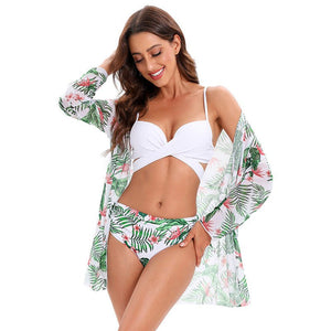 Women’s Three - Piece Bikini - Mesh Shawl Swimsuit - MRC STOREbikini setMy StoreWomen’s Three - Piece Bikini - Mesh Shawl Swimsuit My Store 30.42MRC STORECJYJ143052415OLPink leavesL