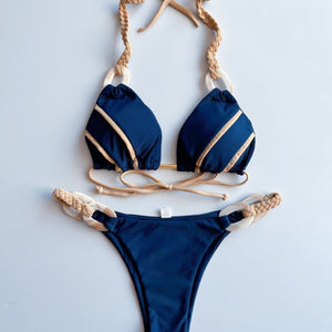 Women’s Lace - Up Bikini - Solid Color Swimsuit - MRC STOREbikini setMy StoreWomen’s Lace - Up Bikini - Solid Color Swimsuit My Store MRC STORECJYJ223035603CXGT528 Dark Blue JadeL