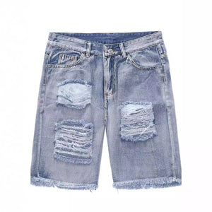 Men’s Ripped Shorts - Hip Hop Denim Blue - MRC STOREbottomMy StoreMen’s Ripped Shorts - Hip Hop Denim Blue My Store MRC STORECJXX236526104DWBlue2XL