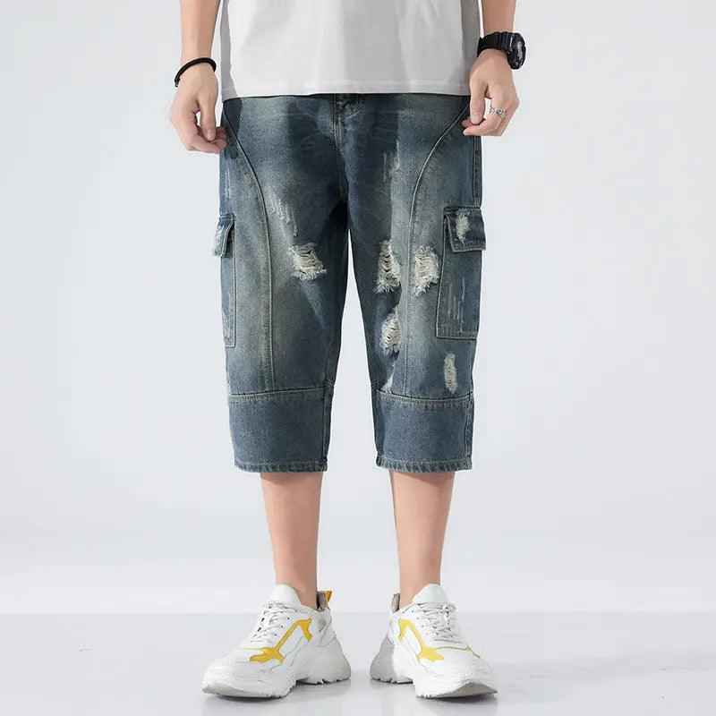 Loose Elastic Waist Cropped Jeans - MRC STOREbottomsMy StoreLoose Elastic Waist Cropped JeansMRC STORECJYD189142301AZ28Picture Color