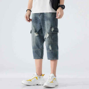 Loose Elastic Waist Cropped Jeans - MRC STOREbottomsMy StoreLoose Elastic Waist Cropped JeansMRC STORECJYD189142301AZ28Picture Color