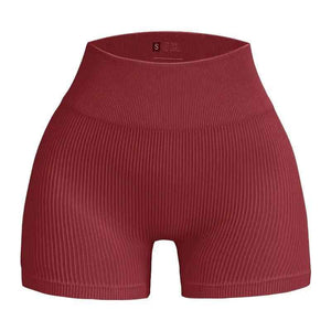 Seamless Thread Yoga Shorts - MRC STOREbottomsMy StoreSeamless Thread Yoga ShortsMRC STORECJDK203708445SHWine RedL Code
