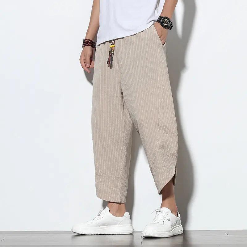 Chinese Style Cotton Linen Harem Pants - MRC STOREbottomsMy StoreChinese Style Cotton Linen Harem Pants - MRC STOREMRC STORECJHL105889904DWKhaki2XL
