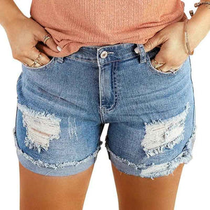 Washed & Frayed Casual Shorts - MRC STOREbottomsMy StoreWashed & Frayed Casual ShortsMRC STORECJNZ205208415OLDark Blue2XL