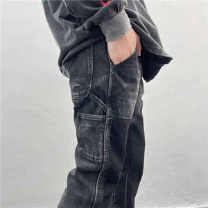 High Street Retro Jeans - MRC STOREbottomsMy StoreHigh Street Retro JeansMRC STORECJNZ183105205EVBlack grey2XL