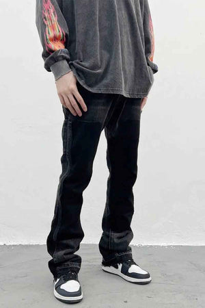 High Street Retro Jeans - MRC STOREbottomsMy StoreHigh Street Retro JeansMRC STORECJNZ183105205EVBlack grey2XL