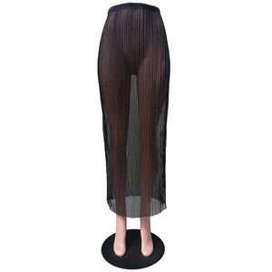 See through Pleated Fashion Skirt - MRC STOREbottomsMy StoreSee through Pleated Fashion Skirt - MRC STOREMRC STORECJQZ206047406FUBlackL