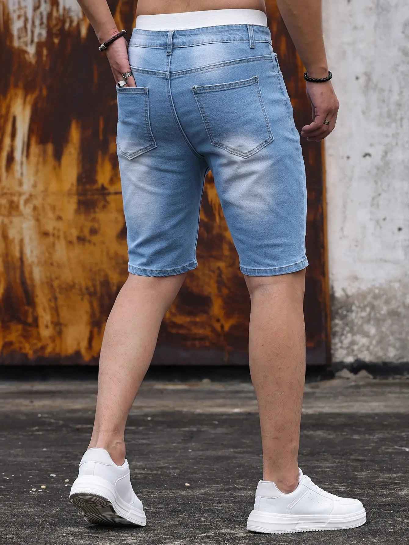 Stretch Denim Shorts - MRC STOREbottomsMy StoreStretch Denim ShortsMRC STORECJXX209862313MNBlackL