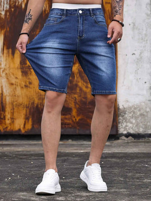 Stretch Denim Shorts - MRC STOREbottomsMy StoreStretch Denim ShortsMRC STORECJXX209862303CXLight BlueL