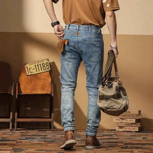 Korean Style Motorcycle Jeans - MRC STOREbottomsMy StoreKorean Style Motorcycle JeansMRC STORECJXX202920501AZBlue28