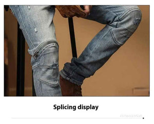 Korean Style Motorcycle Jeans - MRC STOREbottomsMy StoreKorean Style Motorcycle JeansMRC STORECJXX202920501AZBlue28