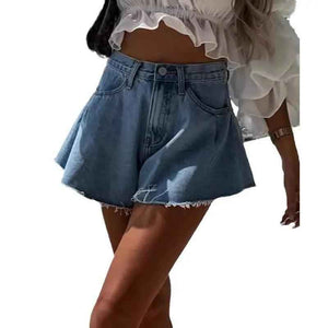 Fringe Denim Shorts - MRC STOREbottomsMy StoreFringe Denim ShortsMRC STORECJYD205929104DWBlueL