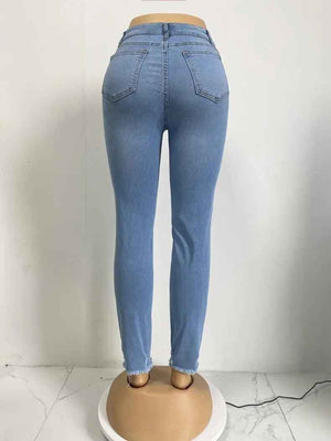 High Waist Slimming Jeans - MRC STOREbottomsMy StoreHigh Waist Slimming JeansMRC STORECJNZ210312703CXBlueL