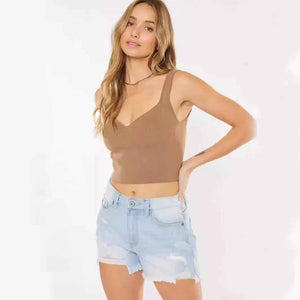 High Waist Wide Leg Denim Shorts - MRC STOREbottomsMy StoreHigh Waist Wide Leg Denim ShortsMRC STORECJYD208382203CXBlueL