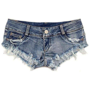 Low Waist Denim Shorts - MRC STOREbottomsMy StoreLow Waist Denim ShortsMRC STORECJNZ201976503CXBlueL
