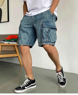 Retro Workwear Shorts - MRC STOREbottomsMy StoreRetro Workwear ShortsMRC STORECJXX203468302BYBlueL